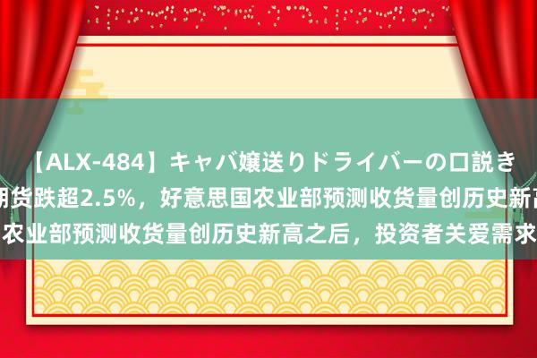 【ALX-484】キャバ嬢送りドライバーの口説きハメ撮り 2 芝加哥大豆期货跌超2.5%，好意思国农业部预测收货量创历史新高之后，投资者关爱需求端